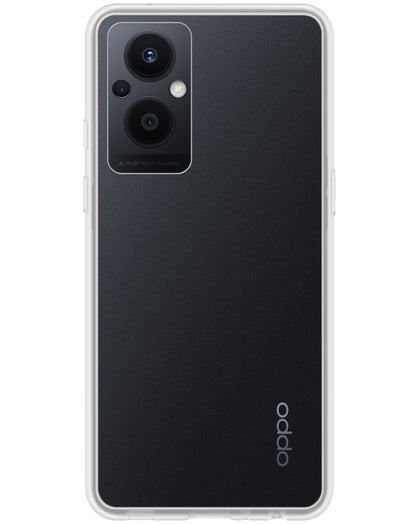 OPPO Reno 8 Lite Hoesje Siliconen Backcover Lichtgewicht - Transparant