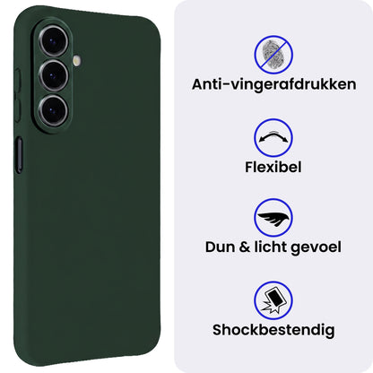 Samsung A27 Hoesje Siliconen Backcover Lichtgewicht - Donkergroen
