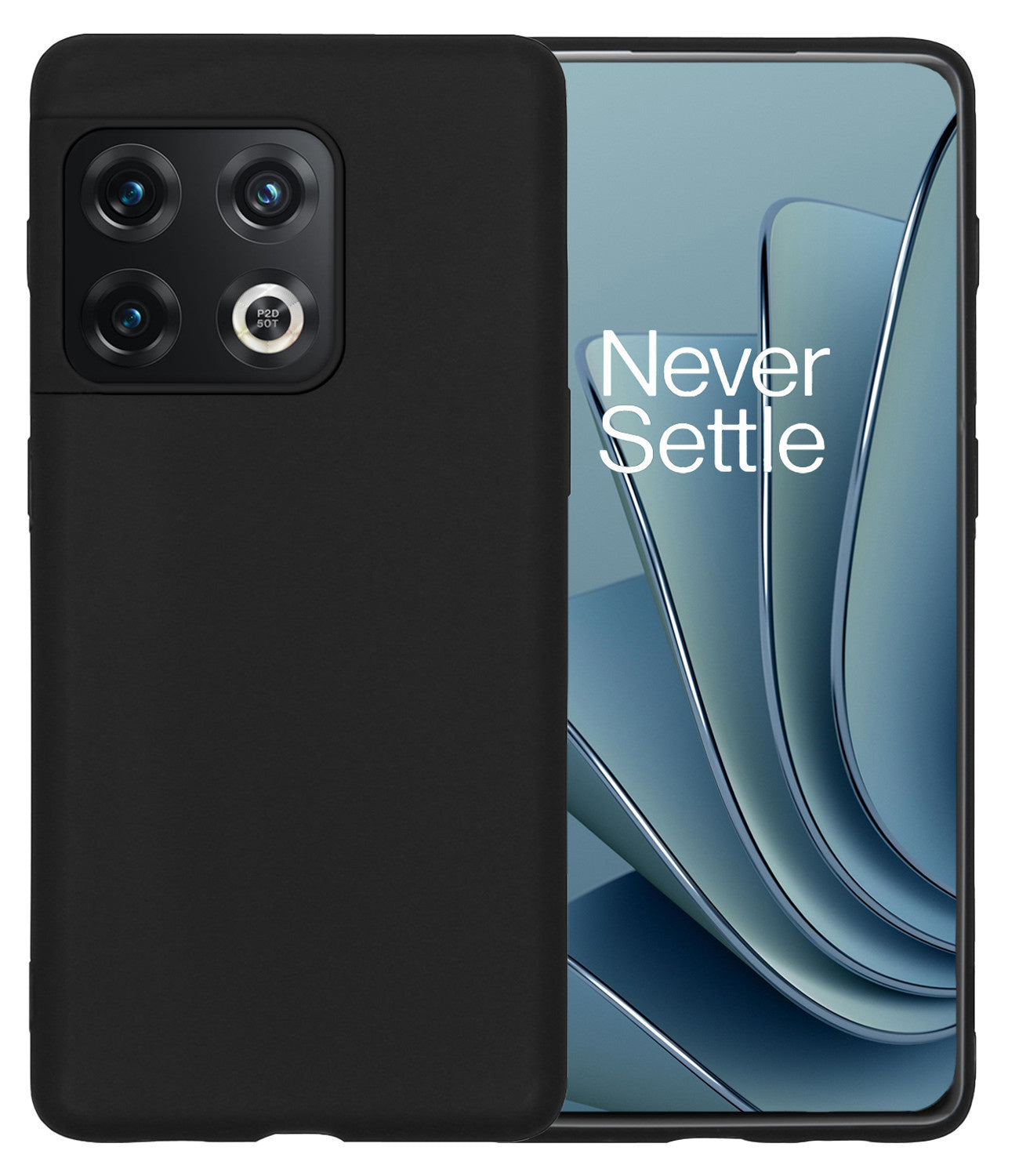 OnePlus 10 Pro Hoesje Siliconen - Zwart