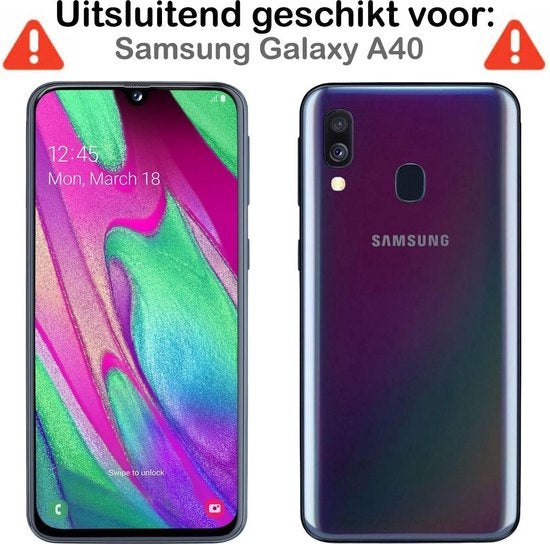 Samsung A40 Hoesje Siliconen - Transparant