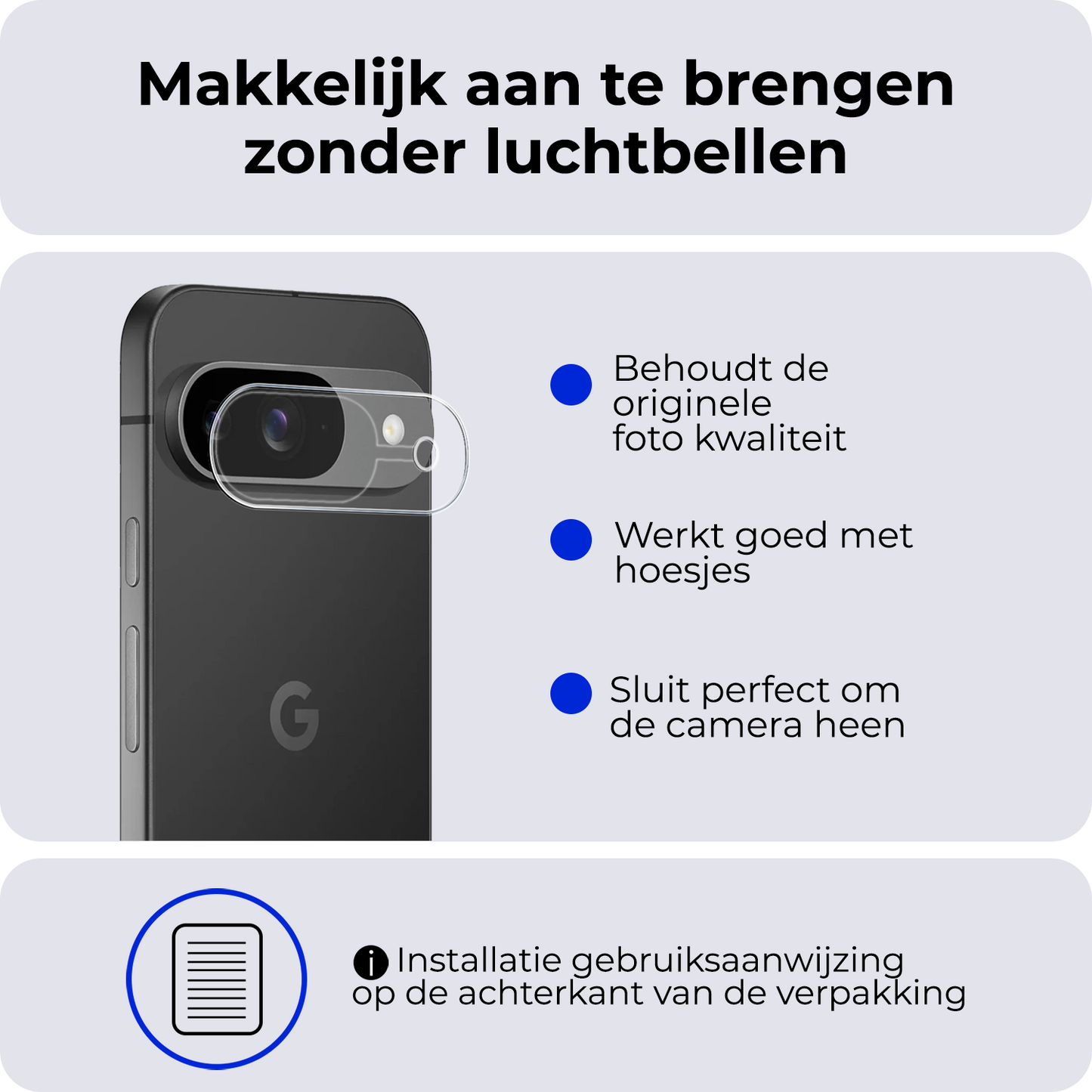 Google Pixel 9 Camera Lens Protector Tempered Glass