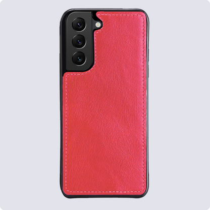 Samsung S22 Hoesje Bookcase Cover Uitneembaar - Donkerroze