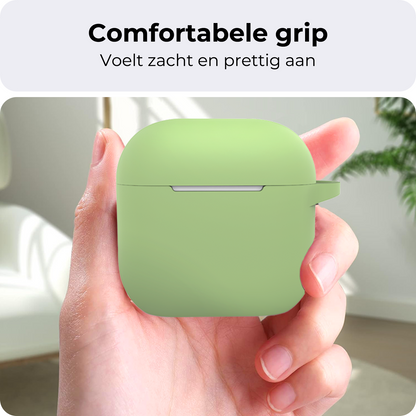 AirPods 4 Hoesje Siliconen Krasbestendig - Groen