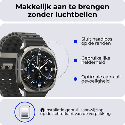 Samsung Watch Ultra Screenprotector Gehard Glas - Anti-kras