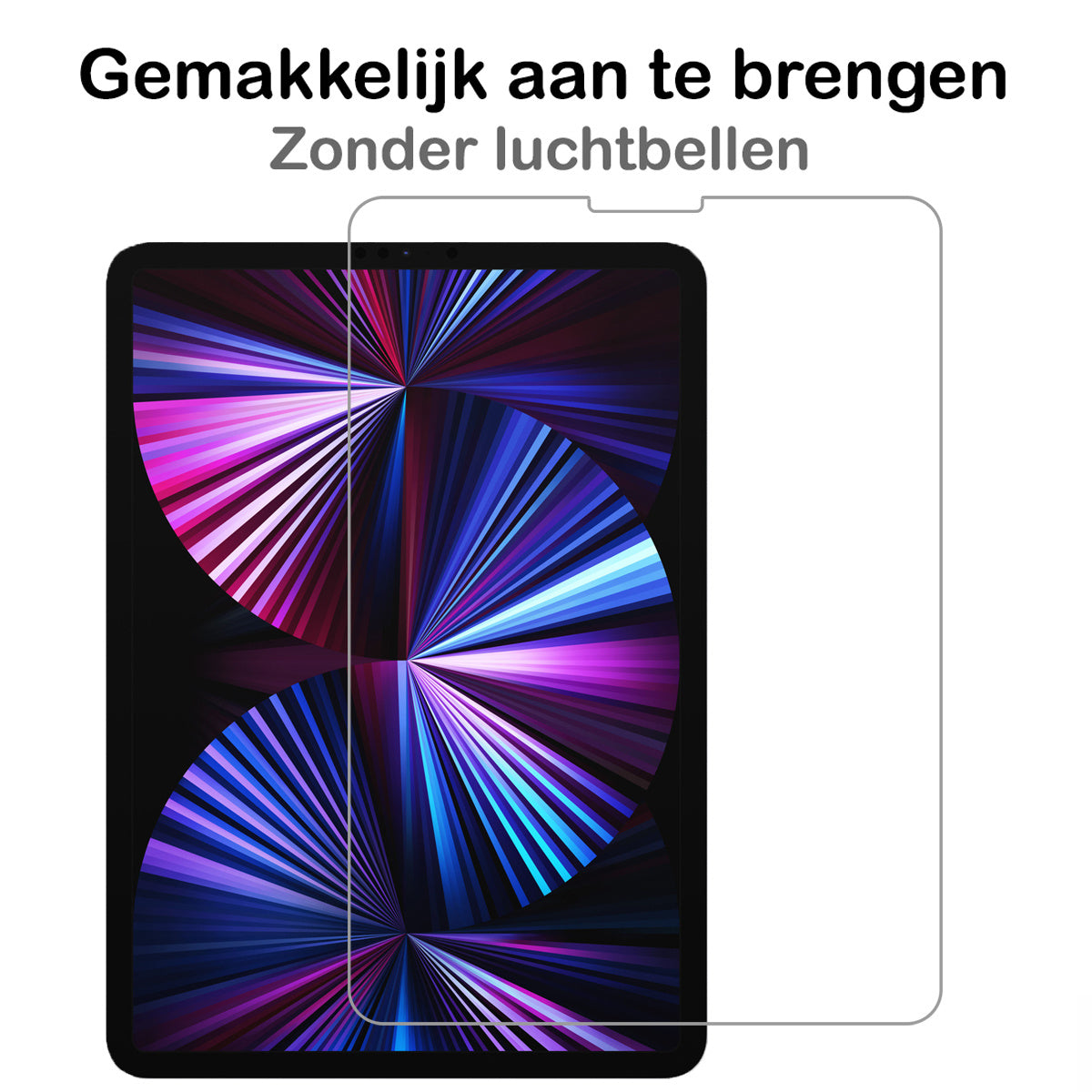 Screenprotector Geschikt voor iPad Pro 12.9 inch 2020/2021 Screenprotector Glas