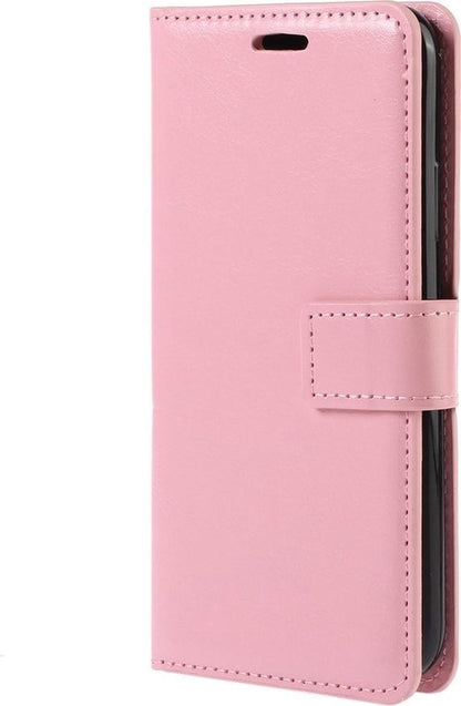 iPhone 12 Pro Hoesje Book Case Kunstleer - Lichtroze