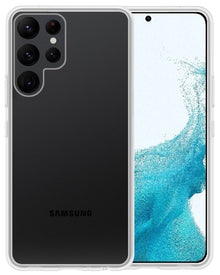 Samsung S22 Ultra Hoesje Siliconen Backcover Lichtgewicht - Transparant