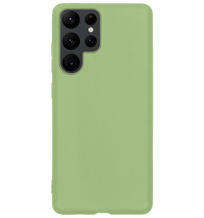 Samsung S22 Ultra Hoesje Siliconen - Groen