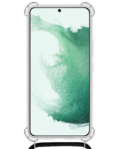 Samsung S22 Hoesje met Koord Backcover Shockproof - Transparant