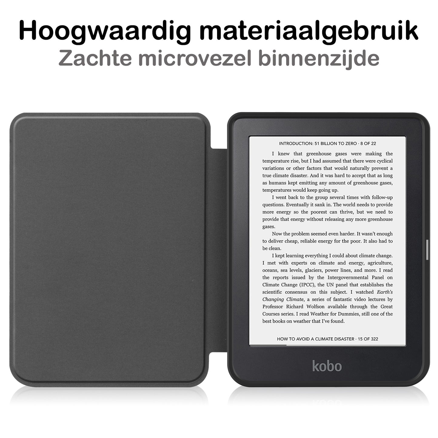 Kobo Clara 2E Hoesje Book Case - Donkergroen