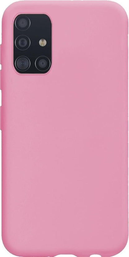 Samsung A51 Hoesje Siliconen Backcover Lichtgewicht - Roze