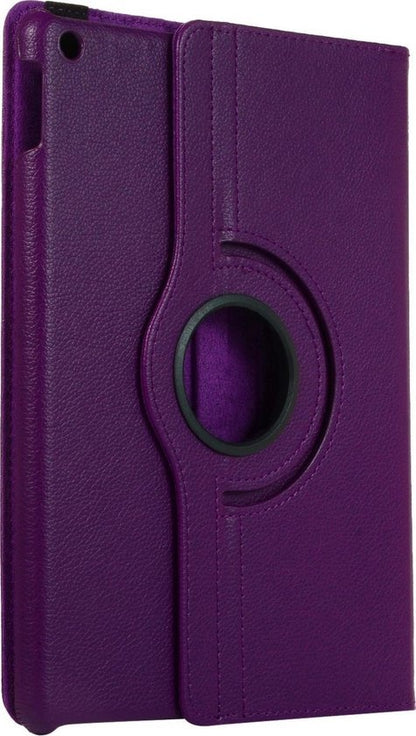 iPad 10.2 2019 Trifold Bookcase Hoes 360 Graden Draaibaar - Paars