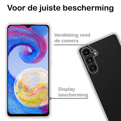 Samsung A04s Hoesje Siliconen Backcover Lichtgewicht - Transparant