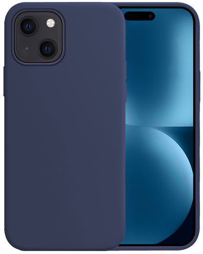 iPhone 15 Hoesje Siliconen - Donkerblauw