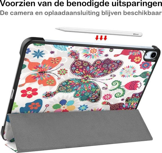 iPad Air 2020 Hoesje Book Case - Vlinders