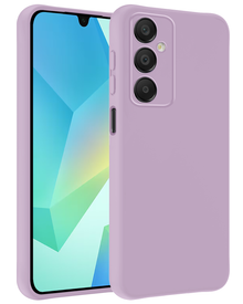 Samsung A16 Hoesje Siliconen Backcover Lichtgewicht - Lila