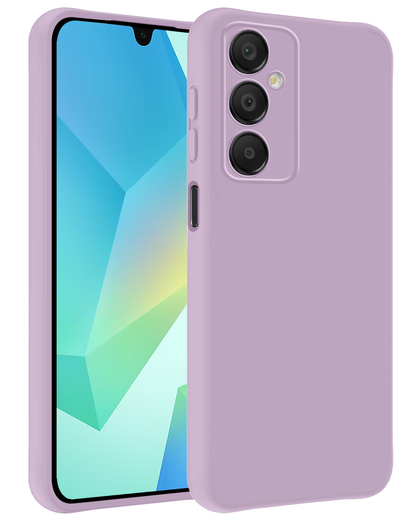 Samsung A16 Hoesje Siliconen Backcover Lichtgewicht - Lila