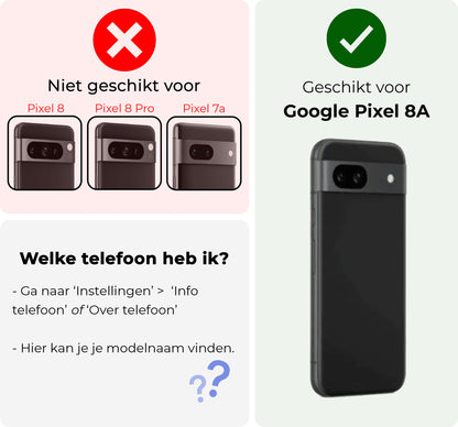 Google Pixel 8a Hoesje Siliconen - Donkergroen