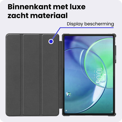 Lenovo Idea Tab Pro Gen 2 Trifold Bookcase Hoes - Grijs
