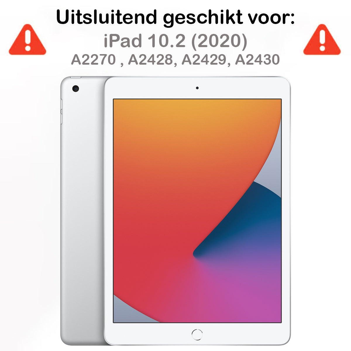 iPad 10.2 2020 Hoesje Book Case Met Apple Pencil Uitsparing - Donkergroen