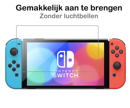 Nintendo Switch OLED Screenprotector Gehard Glas - Anti-kras