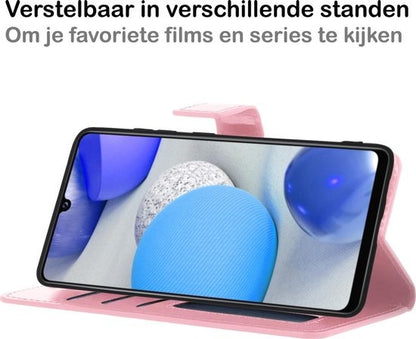 Samsung A42 Hoesje Book Case Kunstleer - Lichtroze