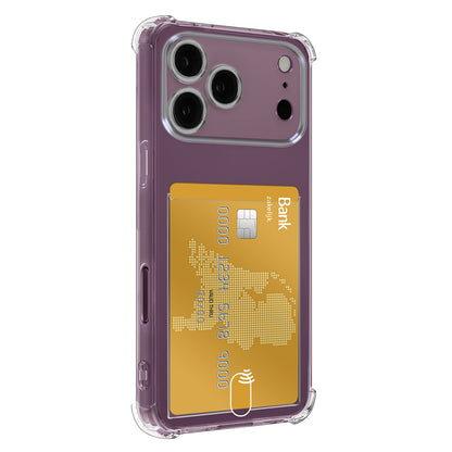 iPhone 18 Pro Max Hoesje Kaarthouder Backcover Shockproof - Transparant