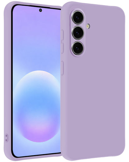 Samsung A57 Hoesje Siliconen Backcover Lichtgewicht - Lila