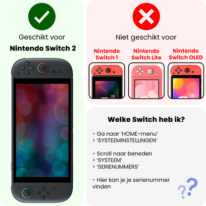 Nintendo Switch 2 Hoesje Siliconen Backcover Lichtgewicht - Transparant