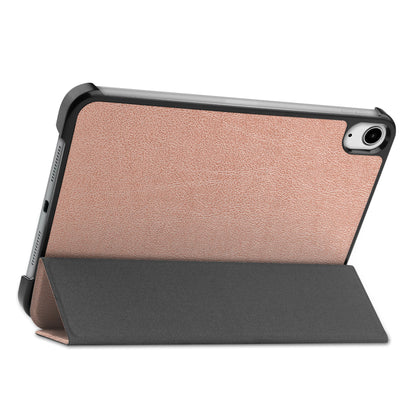 iPad Mini 6 Trifold Bookcase Hoes - Rosé goud