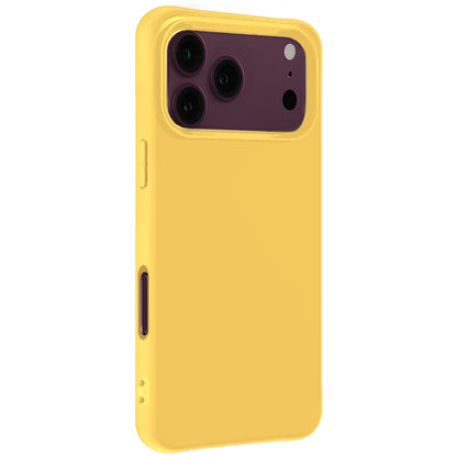 iPhone 18 Pro Hoesje Siliconen Backcover Lichtgewicht - Geel