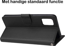 Samsung A51 Hoesje Bookcase Cover met Kaarthouder - Zwart