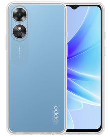 OPPO A17 Hoesje Siliconen Backcover Lichtgewicht - Transparant