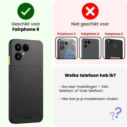 Fairphone 6 Screenprotector Gehard Glas - Anti-kras