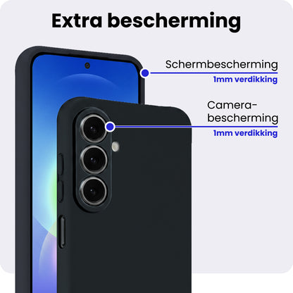 Samsung A27 Hoesje Siliconen Backcover Lichtgewicht - Donkerblauw