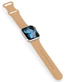 Apple Watch 1, 2, 3, 4, 5, 6, 7, 8, 9, 10, 11, SE - 42/44/45/46 mm Bandje Siliconen met verstelbare polsband - Walnoot