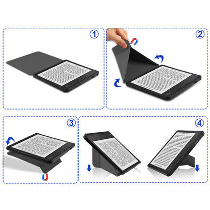 Kobo Libra 2 Trifold Bookcase Hoes - Eenhoorn
