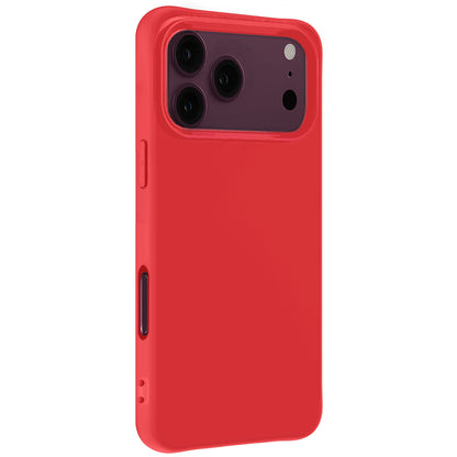 iPhone 18 Pro Max Hoesje Siliconen Backcover Lichtgewicht - Rood