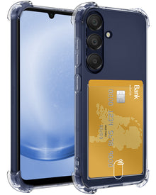 Samsung A25 Hoesje Kaarthouder Backcover Shockproof - Transparant