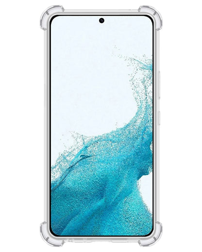 Samsung S22 Ultra Hoesje Kaarthouder Backcover Shockproof - Transparant