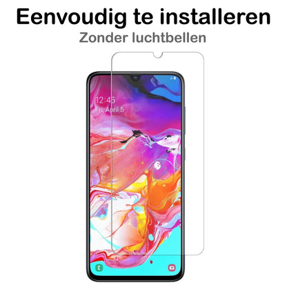 Samsung A70 Screenprotector Gehard Glas - Full Screen