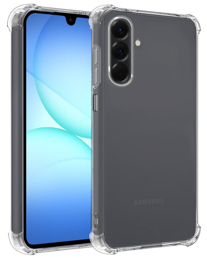 Samsung A17 Hoesje Shockproof Backcover Siliconen - Transparant