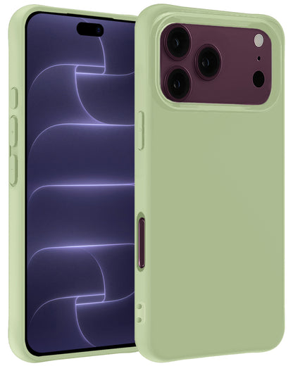 iPhone 18 Pro Hoesje Siliconen Backcover Lichtgewicht - Groen