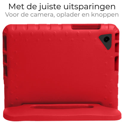 Samsung Galaxy Tab A9 Plus Kinderhoes Shockabsorberend Foam - Rood