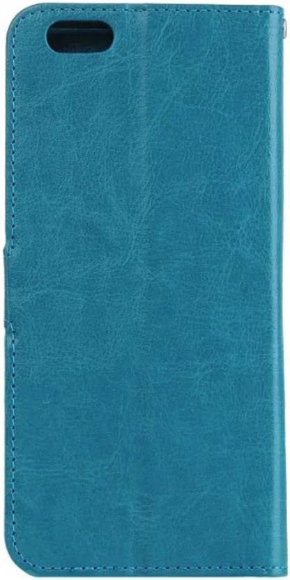 iPhone 5/5s/5SE Hoesje Bookcase Cover met Kaarthouder - Turquoise