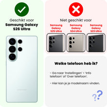 Samsung S26 Ultra Screenprotector Gehard Glas - Full Screen