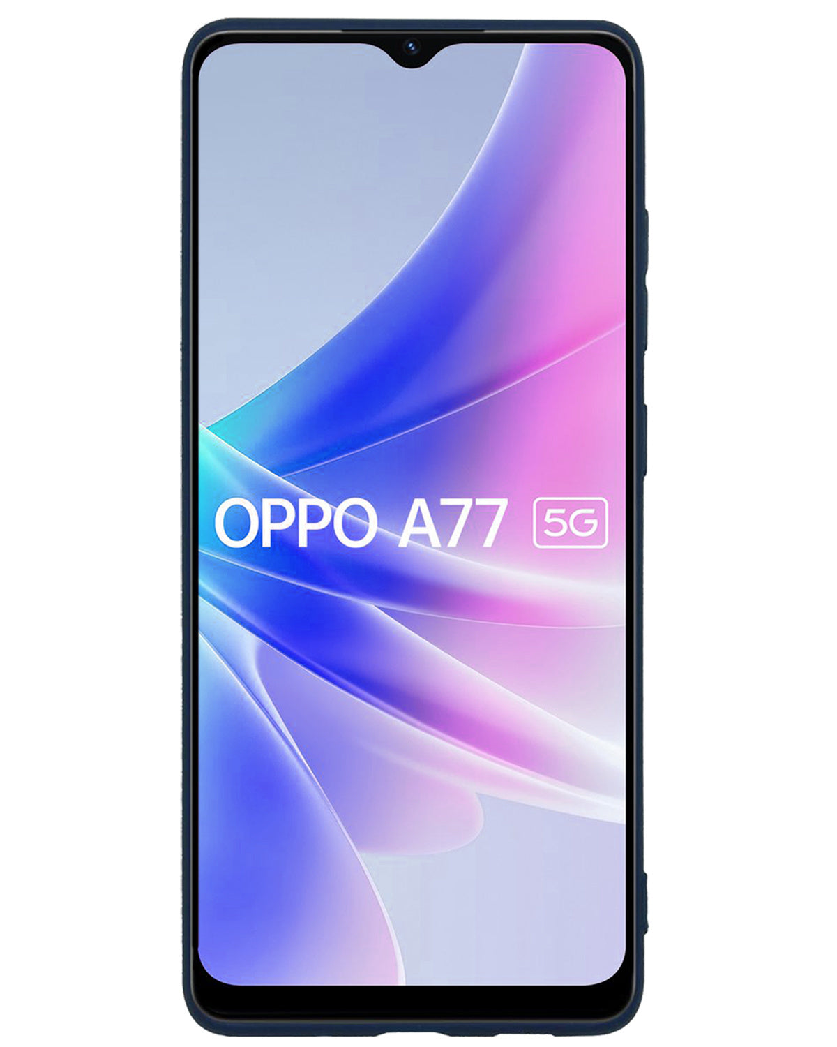 OPPO A77 Hoesje Siliconen - Donkerblauw