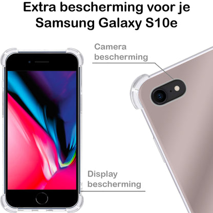 iPhone SE 2022 Hoesje Shockproof Backcover Siliconen - Rosé goud