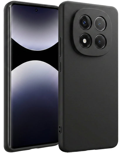 Xiaomi Redmi Note 14 Pro Hoesje Siliconen Backcover Lichtgewicht - Zwart
