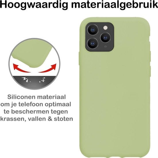 iPhone 11 Pro Hoesje Siliconen - Groen